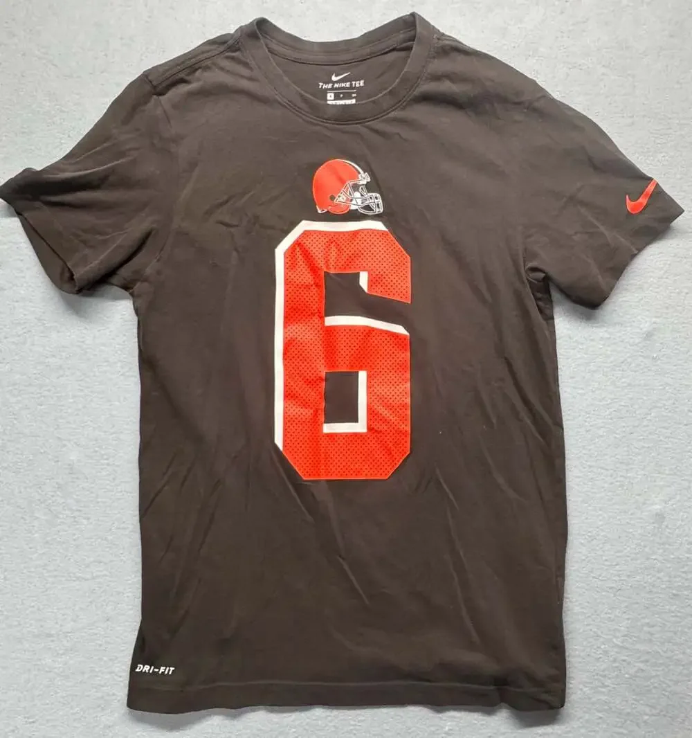 Nike Cleveland Browns Baker Mayfield 6 Dri-Fit T-Shirt Mens Size S